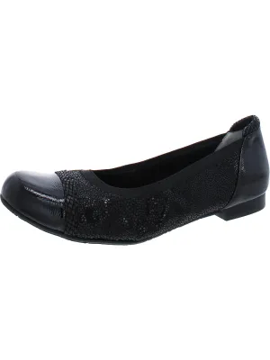 Ronnie  Womens Faux Leather Dressy Ballet Flats