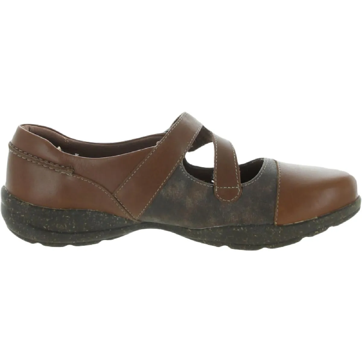 Roseville Jane Womens Leather Slip On Mary Janes