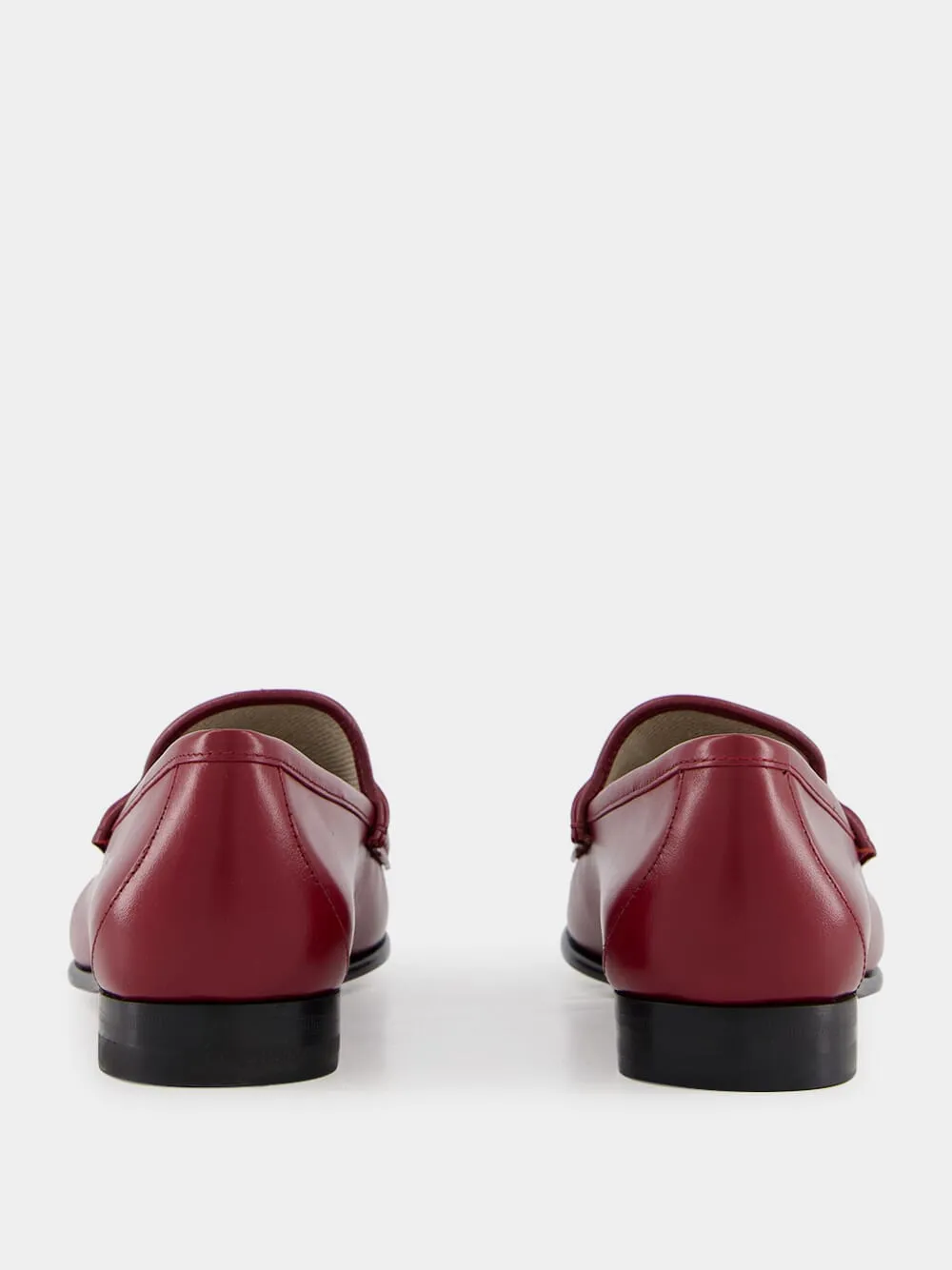 Rosso Ancora Kid Leather Loafers
