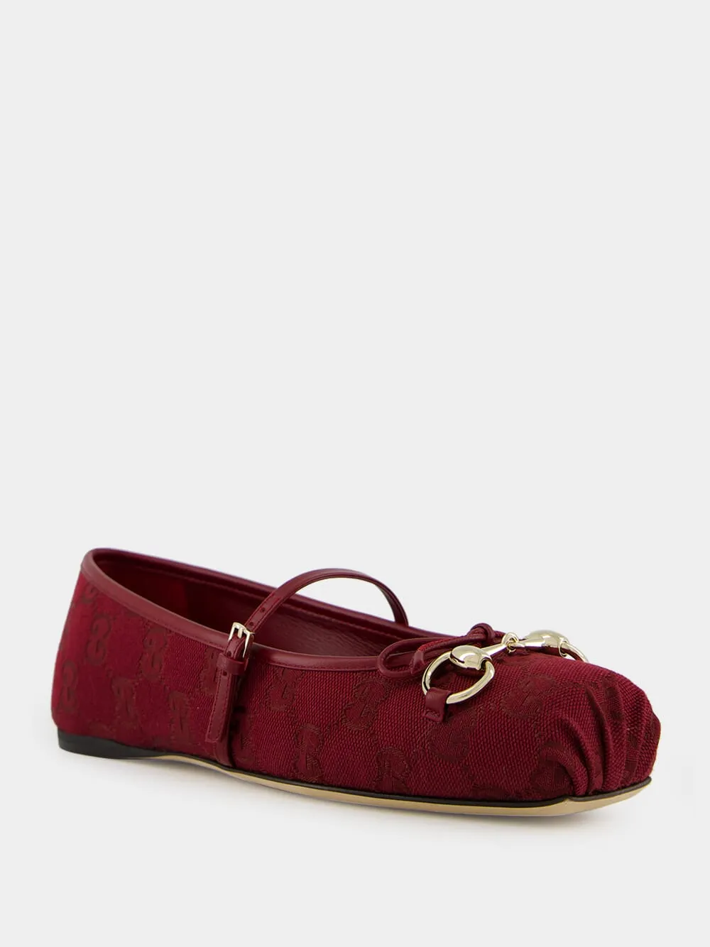 Rosso Ancora Red Horsebit Ballet Flat