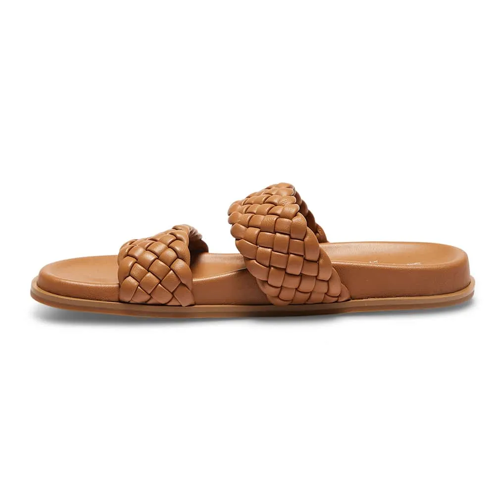 Rumour Slide in Tan Leather