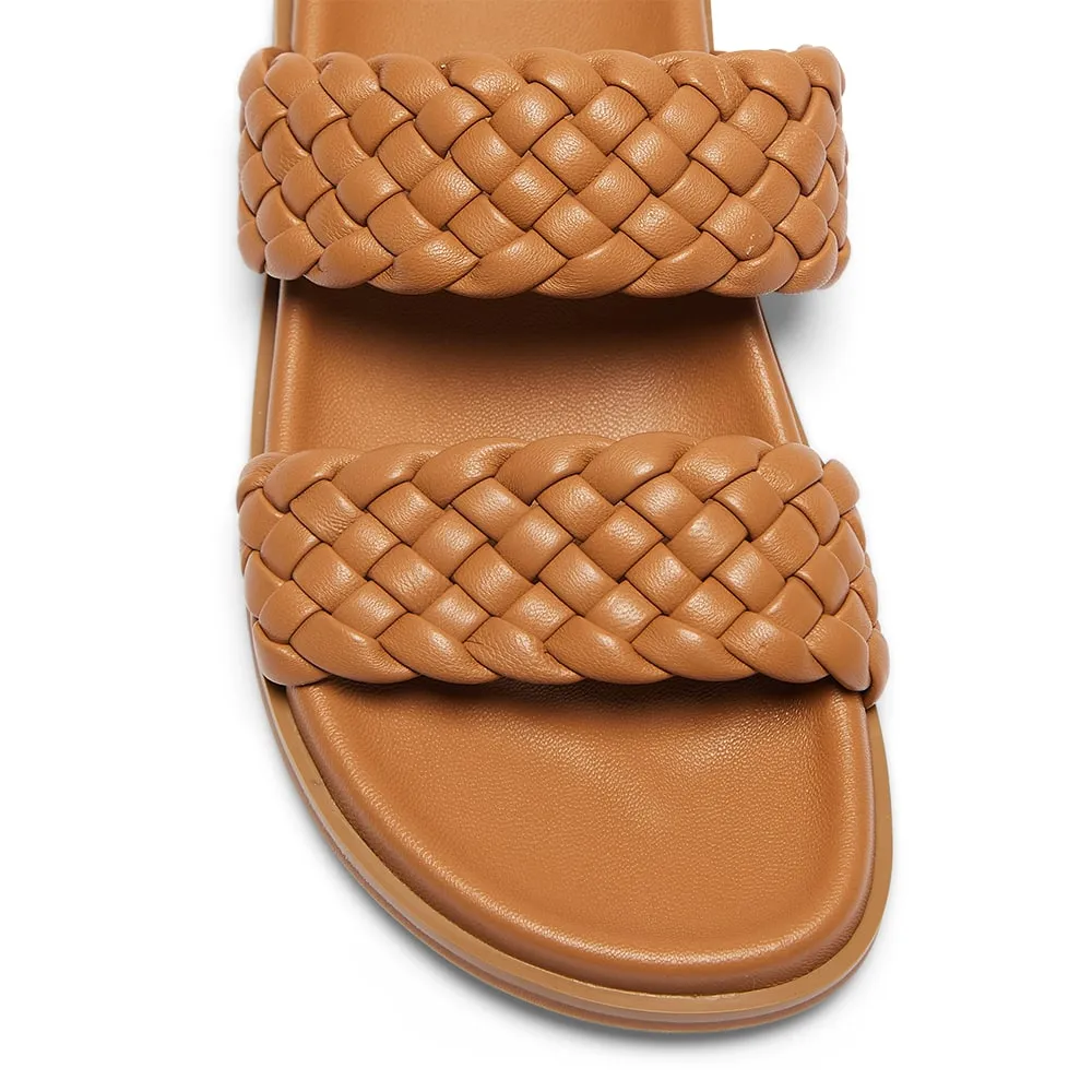 Rumour Slide in Tan Leather