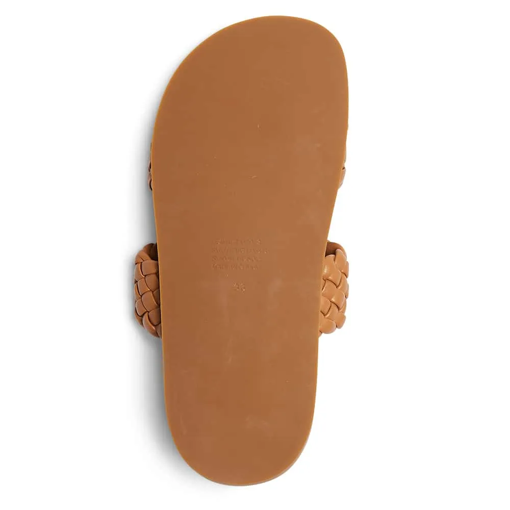 Rumour Slide in Tan Leather