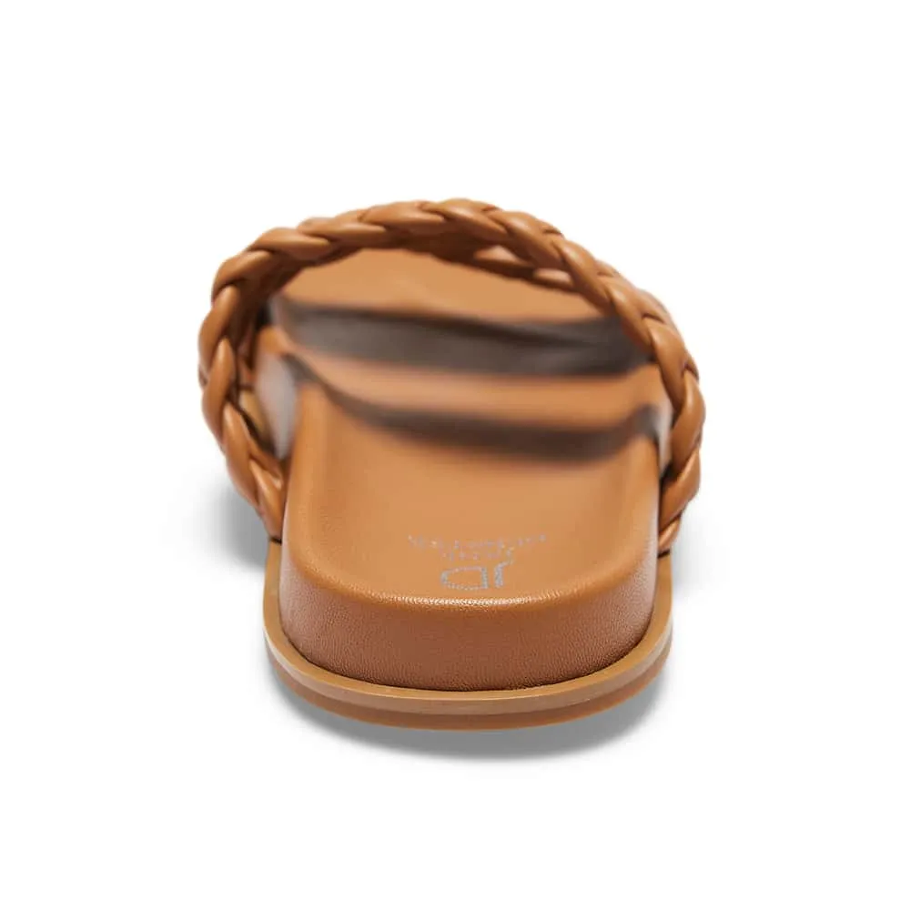 Rumour Slide in Tan Leather