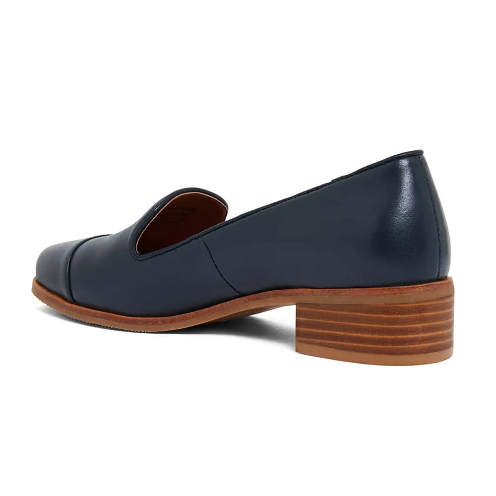 Sable Loafer in Navy Leather