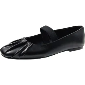 SABRINAA Womens Comfort Insole Manmade Ballet Flats