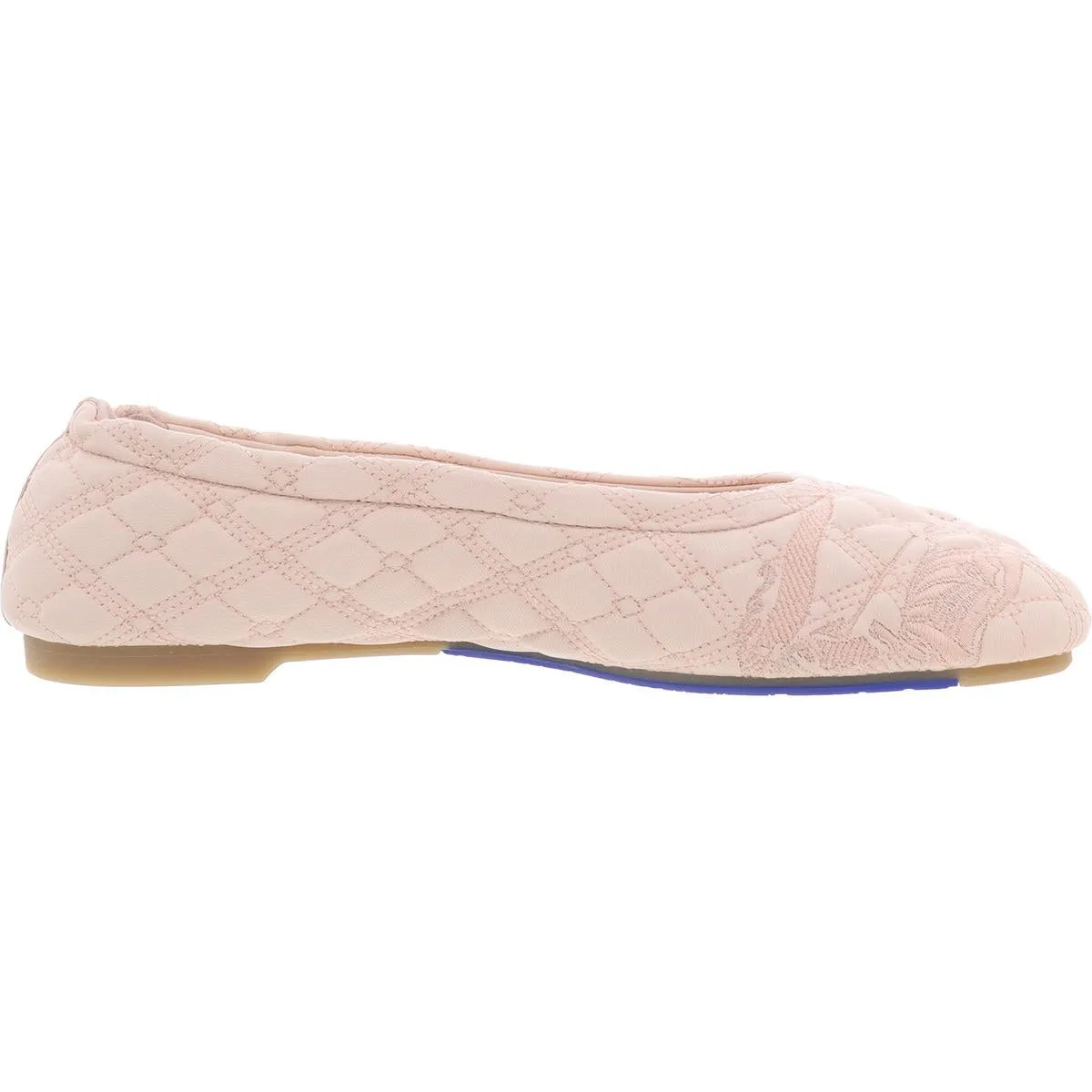Sadler Womens Quilted Leather Ballet Flats