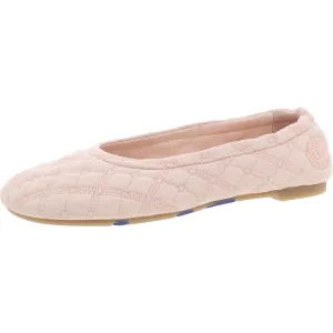 Sadler Womens Quilted Leather Ballet Flats