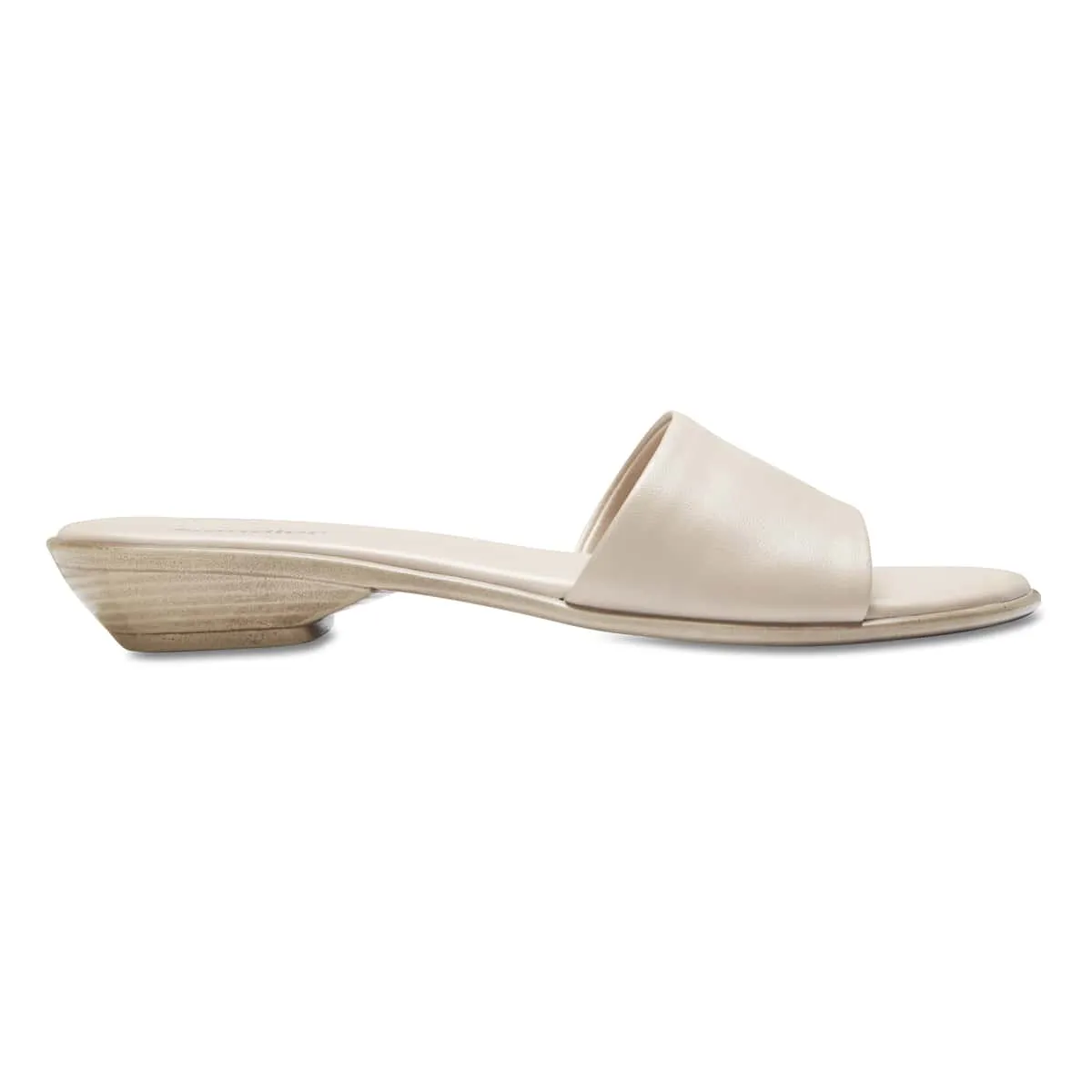 Saga Slide in Nude Leather