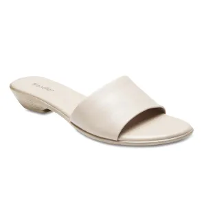 Saga Slide in Nude Leather