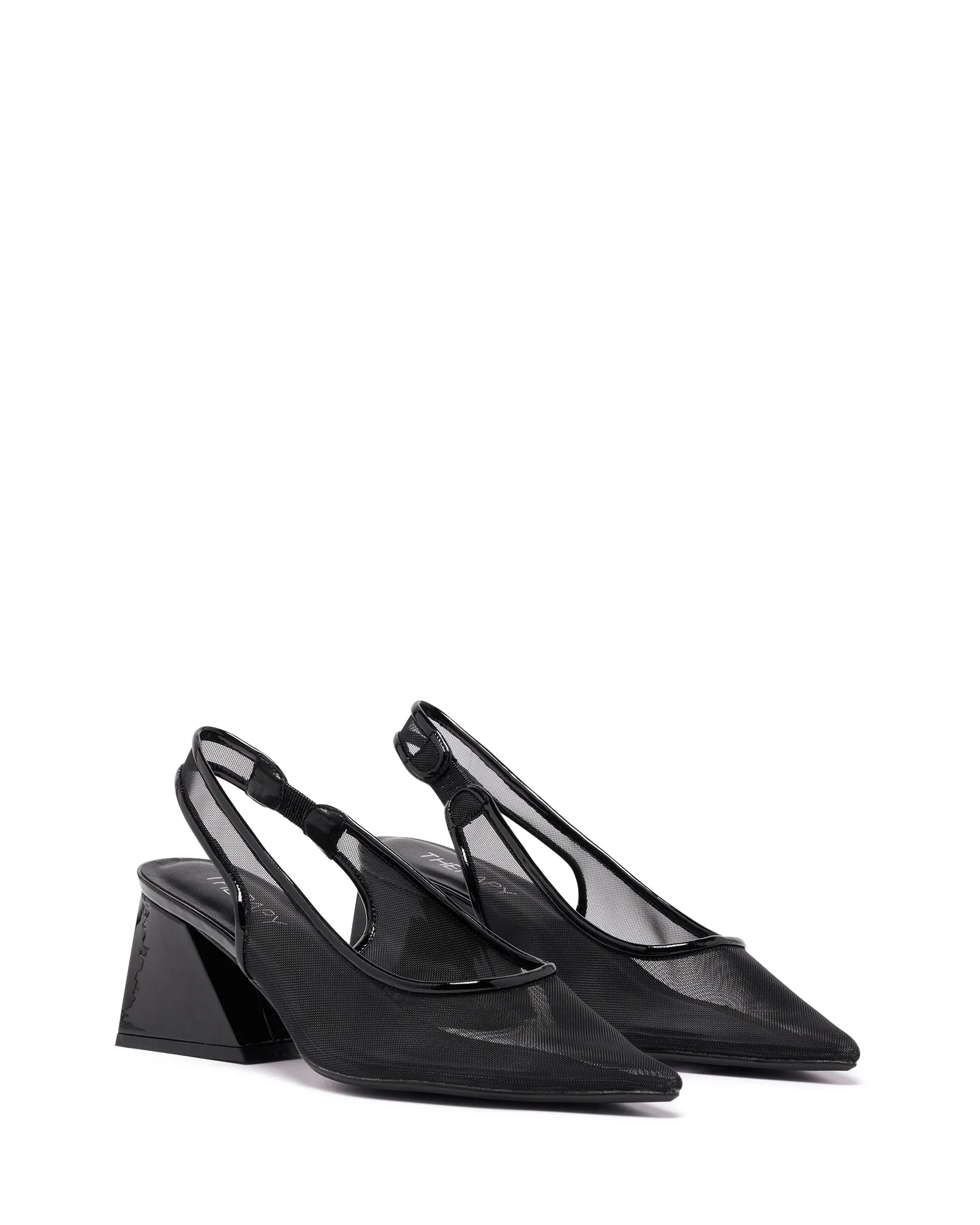 Saint Mesh Slingback Black