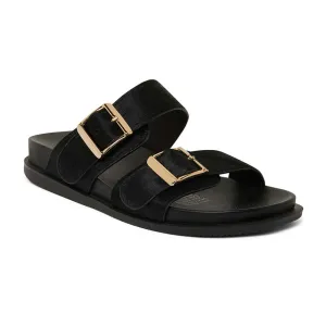 Sarina Slide in Black Pony Pony Hair