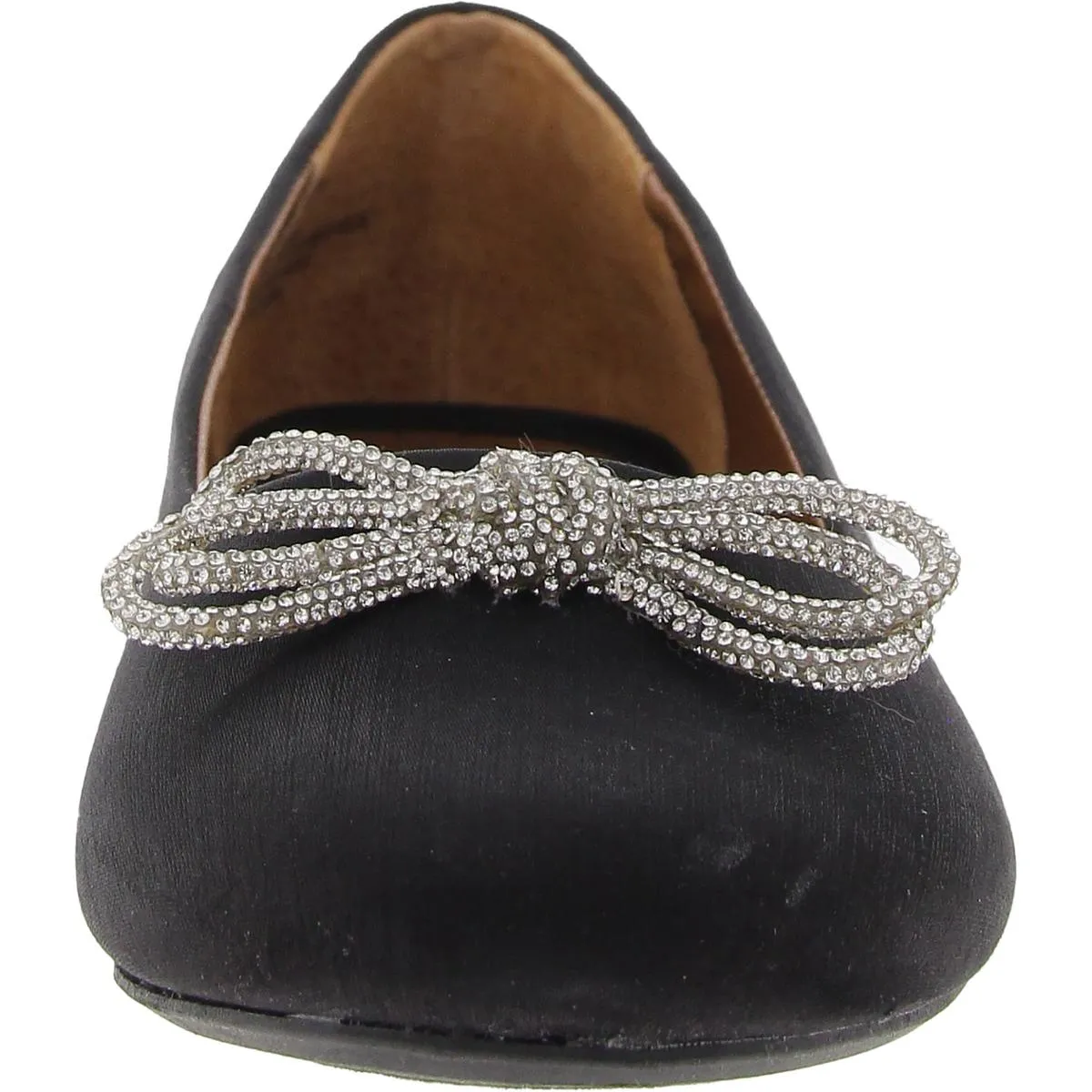Sashimi Womens Bow Shimmer Ballet Flats