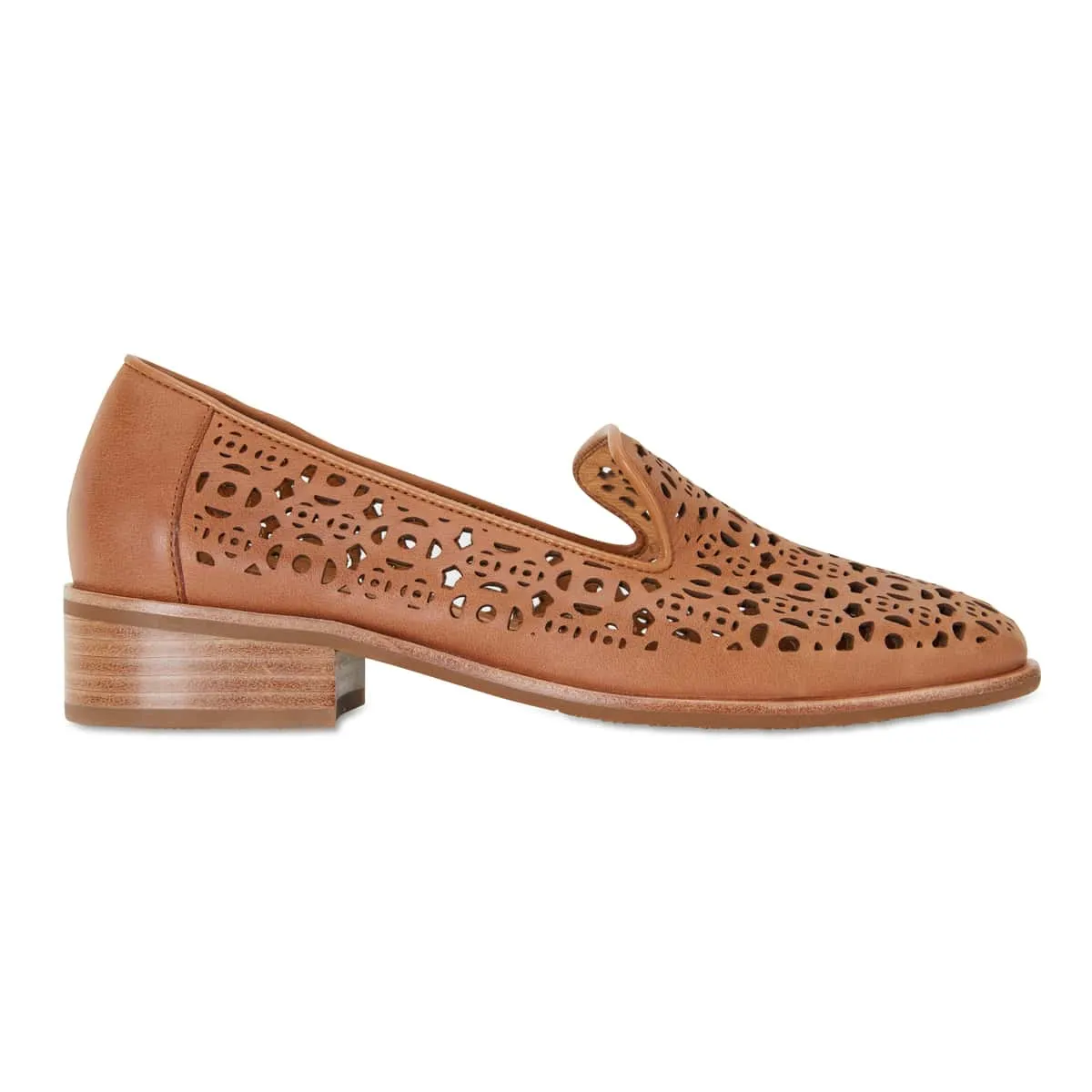 Satchel Loafer in Tan Leather