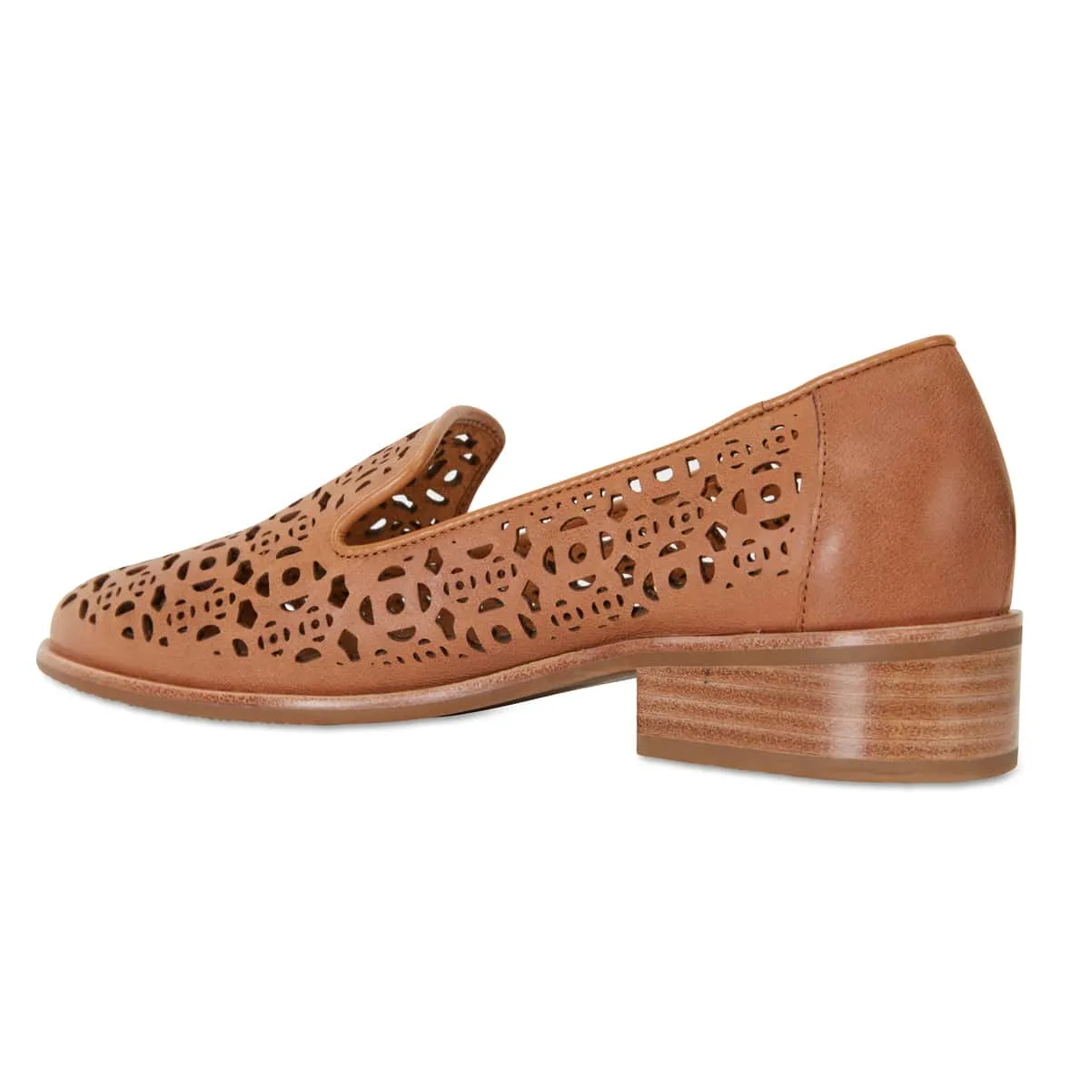 Satchel Loafer in Tan Leather