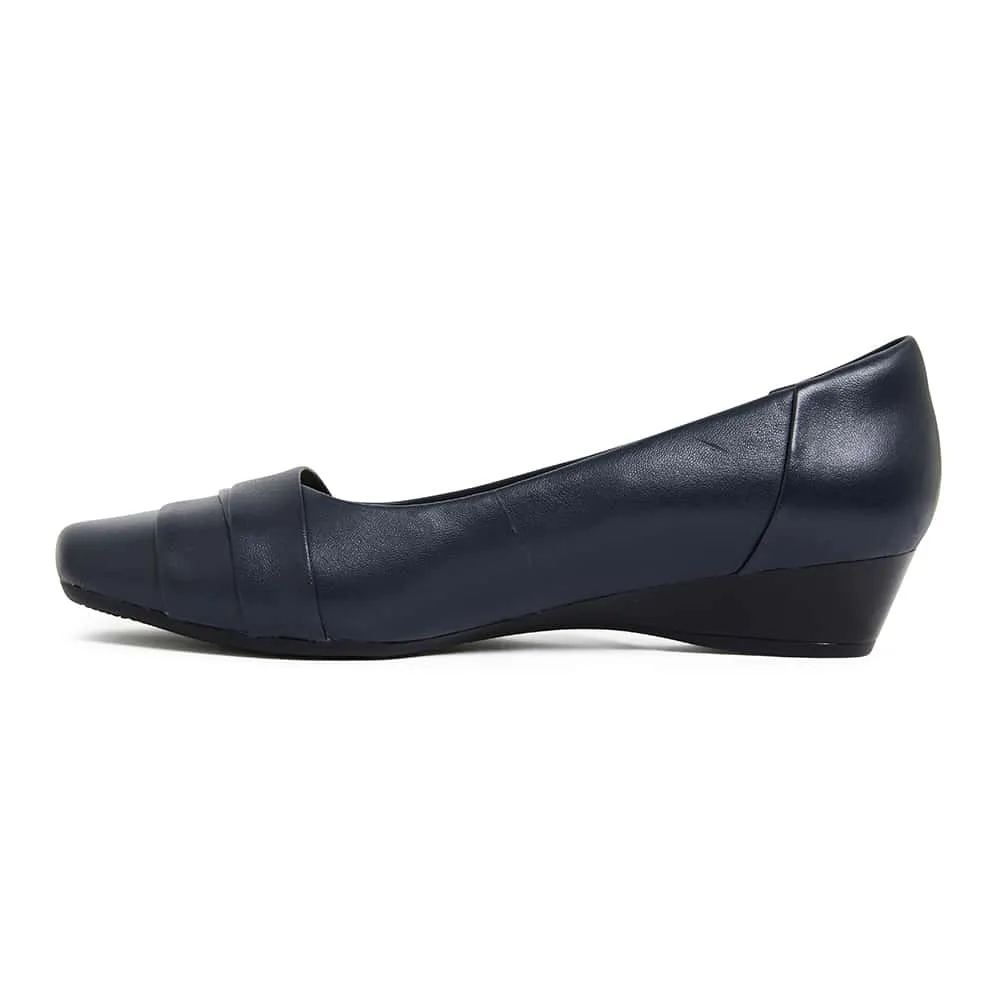 Saturn Heel in Navy Leather