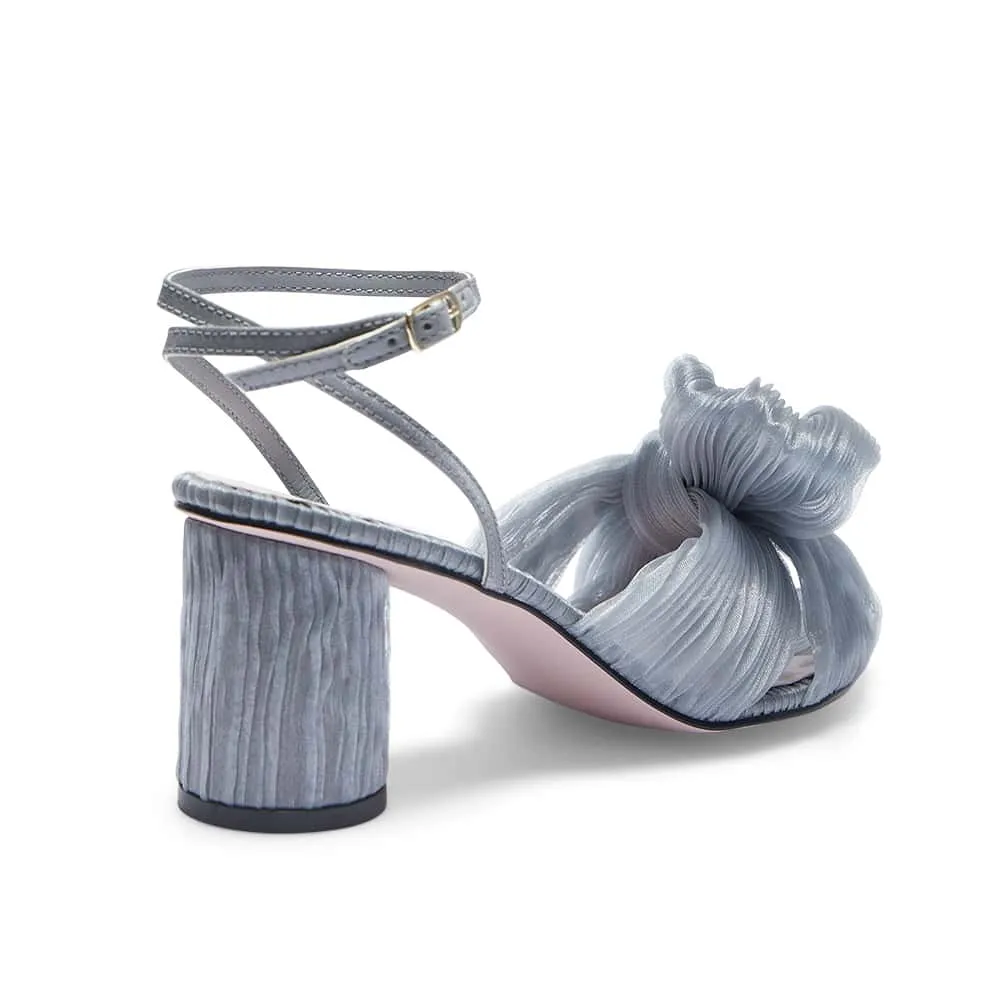 Secret Heel in Light Grey Fabric