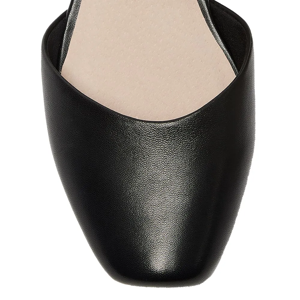 Sequel Flat in Black Leather