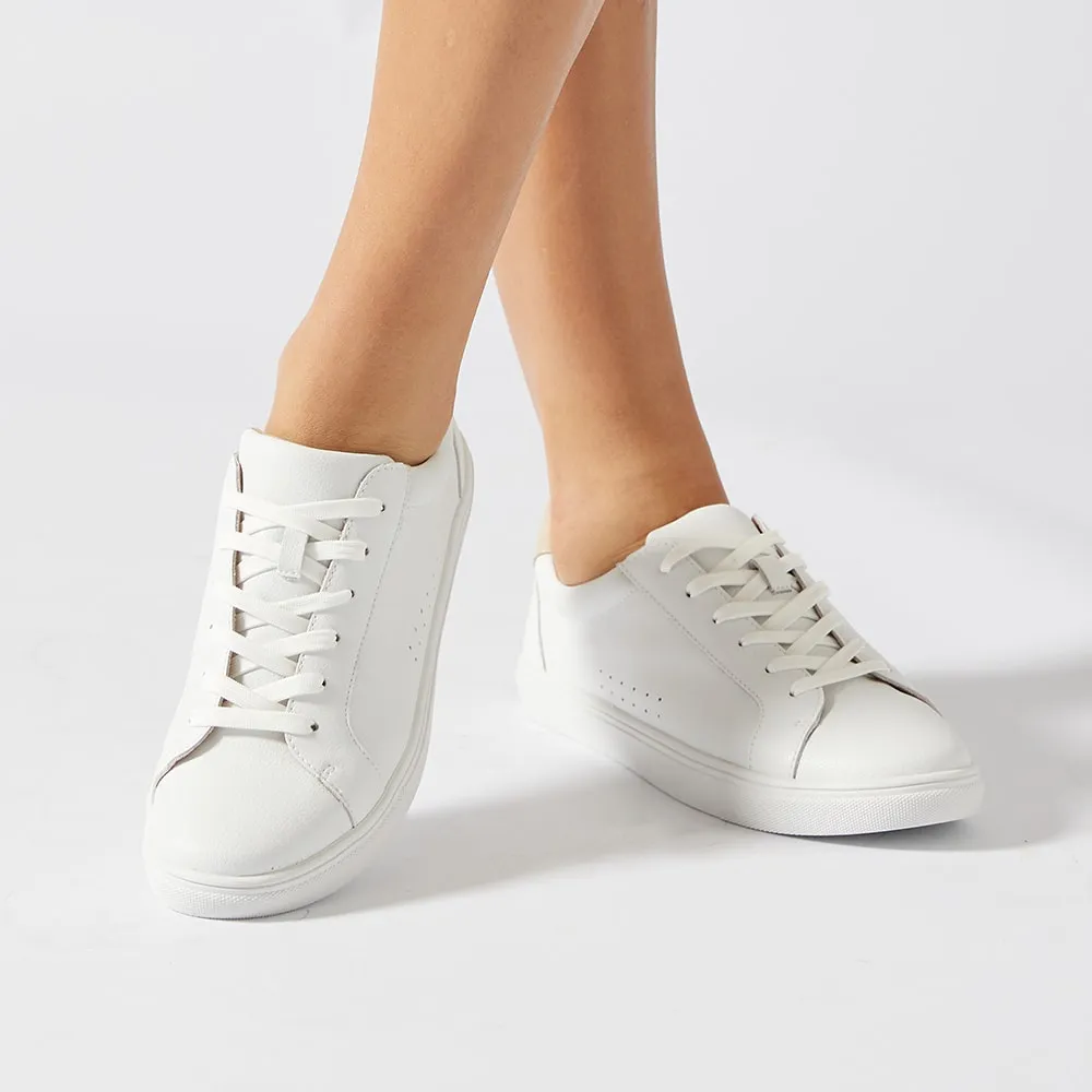 Serena Sneaker in White Leather