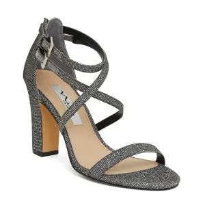 Shari Heel in Silver And Black