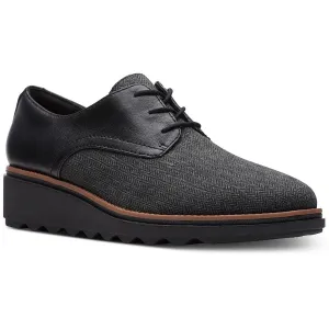 Sharon Rae Womens Lace-Up Leather Oxfords