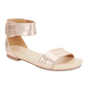 Shay Sandal in Rose Gold Leather