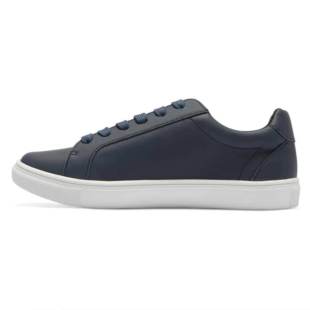 Shazam Sneaker in Navy Leather