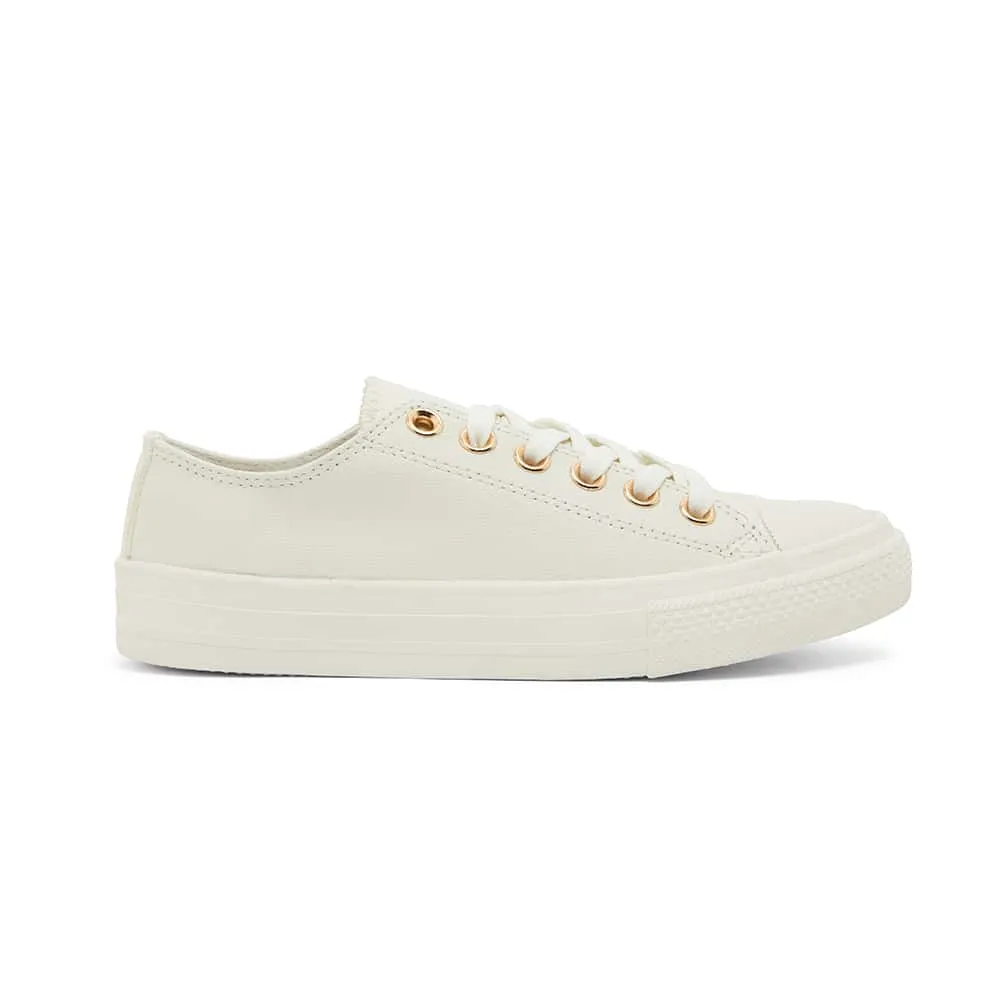 Sheldon Sneaker in White Leather