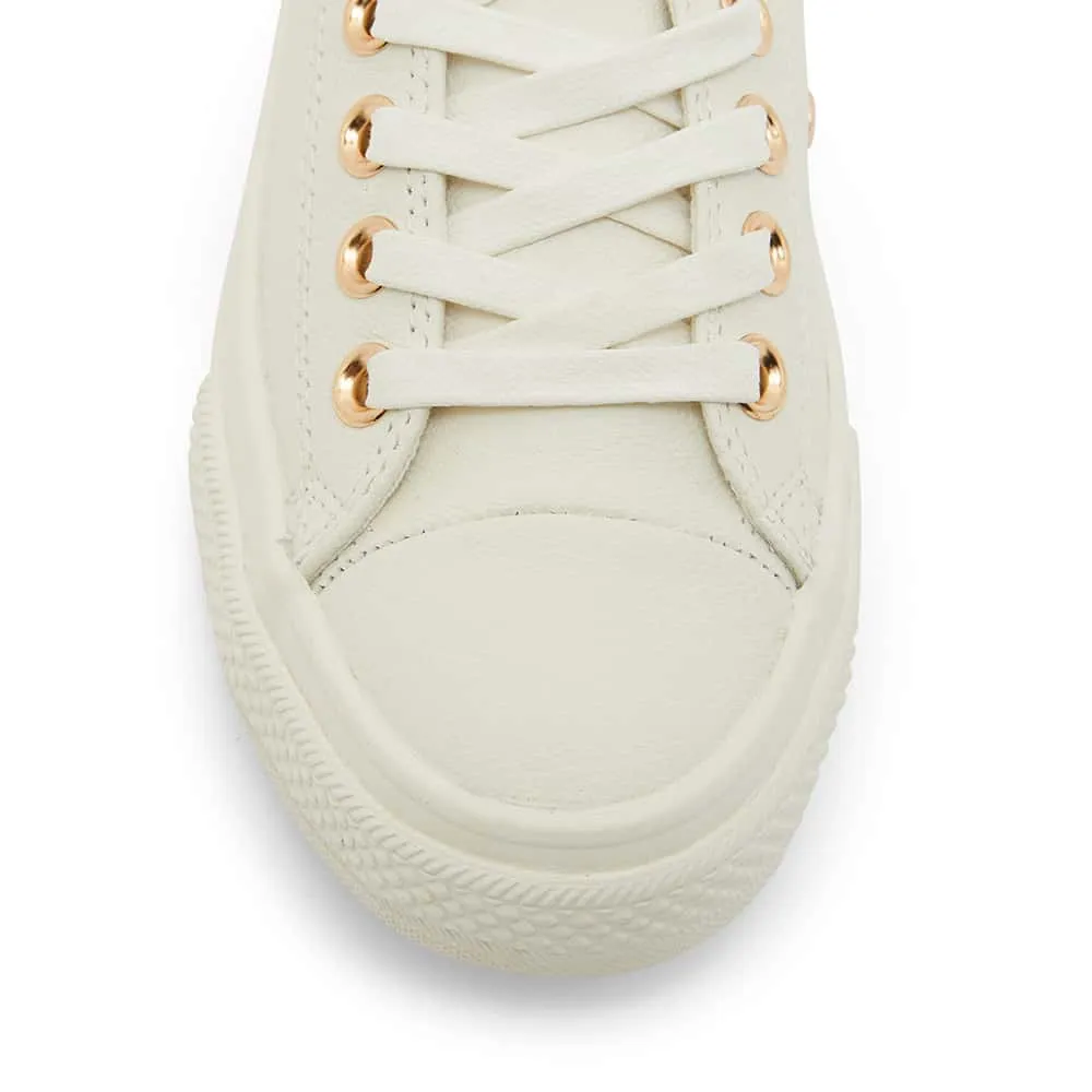 Sheldon Sneaker in White Leather