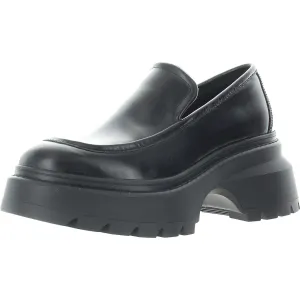 Shiloh Womens Solid Leather Loafers