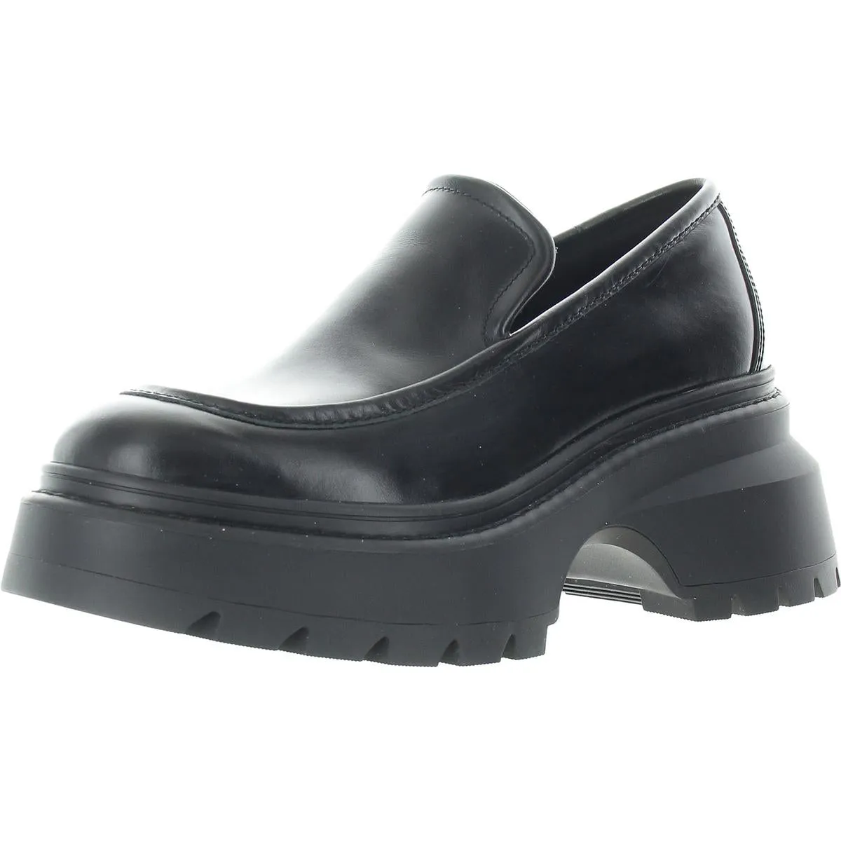 Shiloh Womens Solid Leather Loafers
