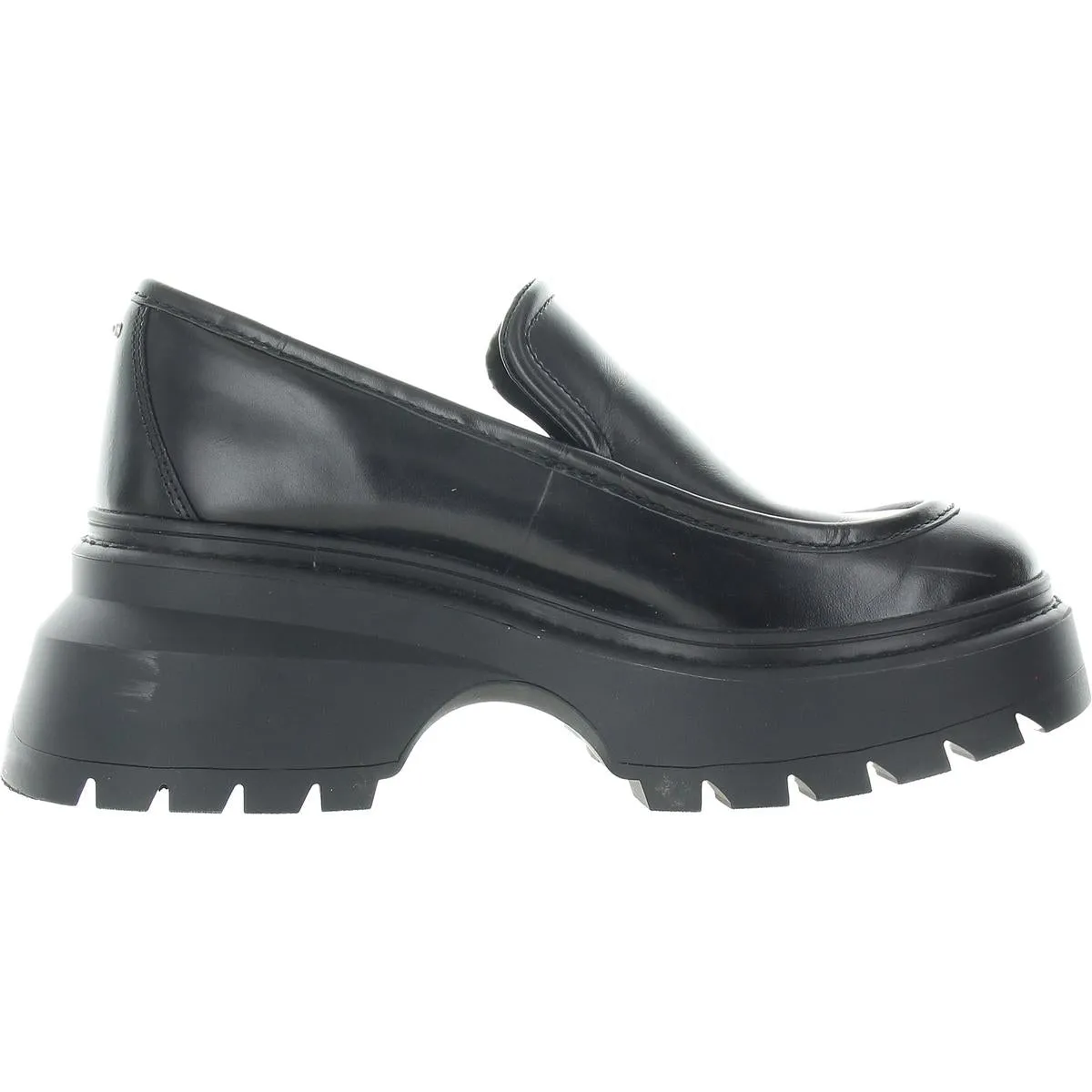 Shiloh Womens Solid Leather Loafers