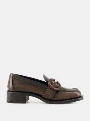 Sienna Brushed Leather Loafers