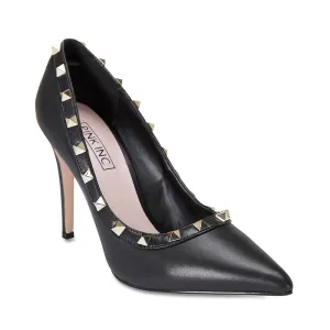 Sierra Heel in Black Leather