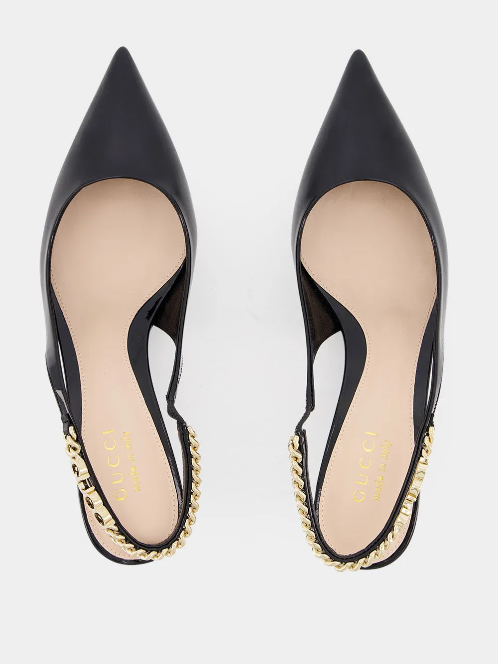 Signoria Slingback Black 105mm Pump