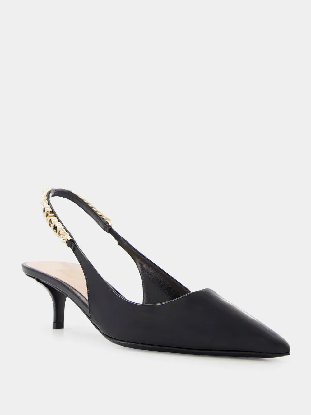 Signoria Slingback Black 105mm Pump