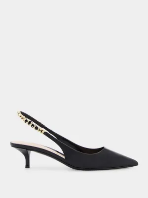 Signoria Slingback Black 105mm Pump