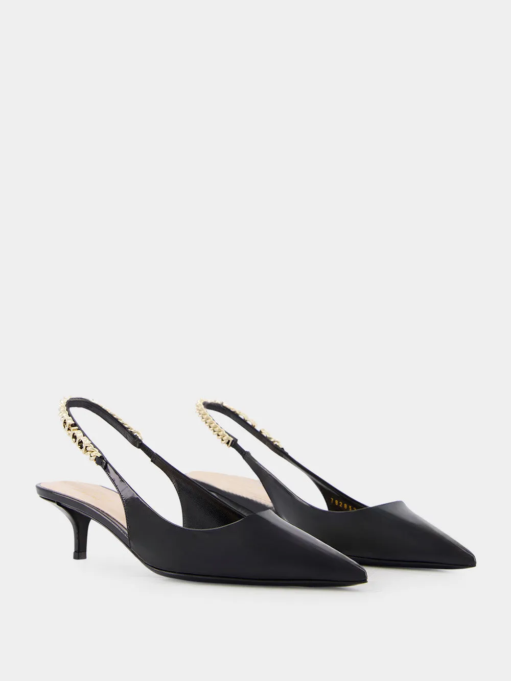 Signoria Slingback Black 105mm Pump