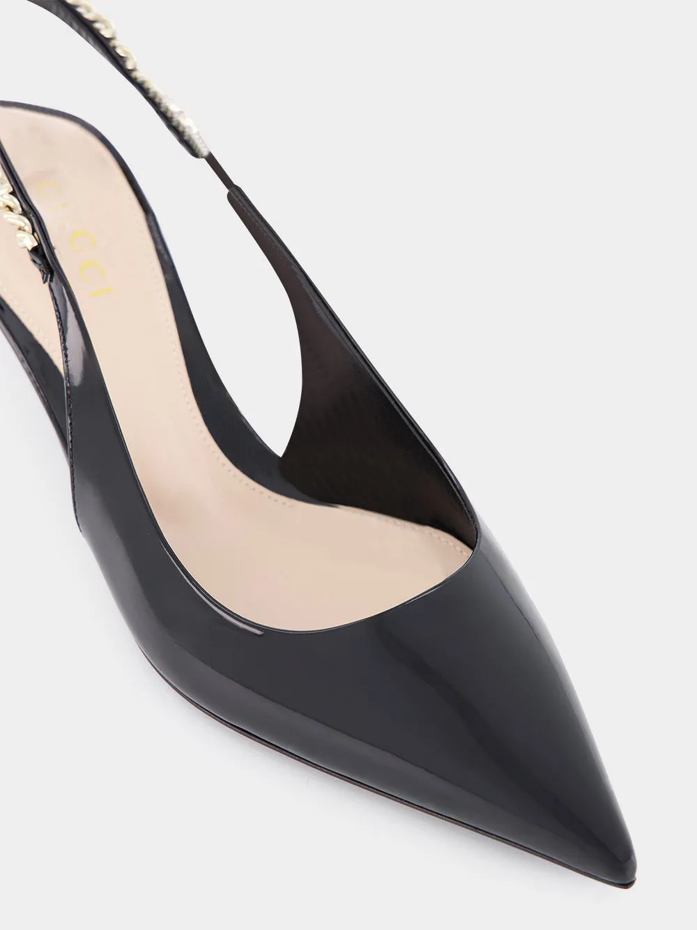 Signoria Slingback Black 105mm Pump