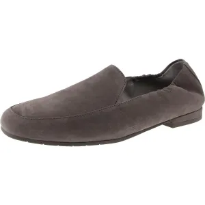 SIMTN Womens Block Heel Faux Suede Flat Shoes
