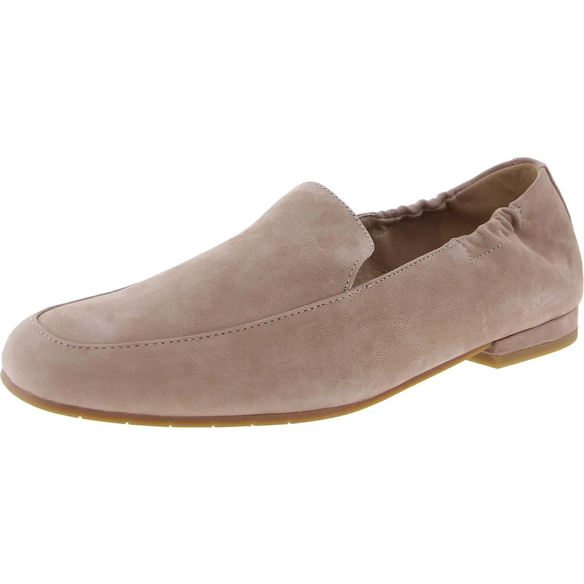 SIMTN Womens Block Heel Faux Suede Flat Shoes