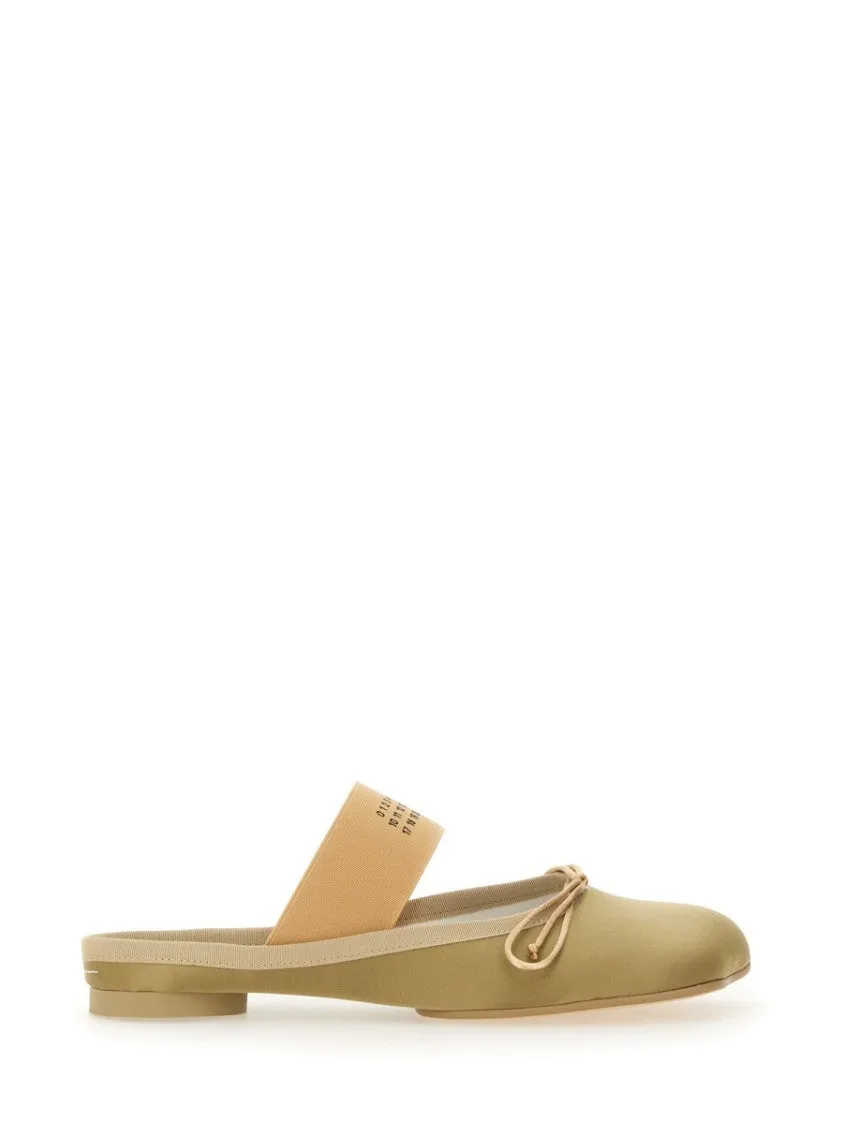 Slip-On Ballerina Shoes With Decorative Bow