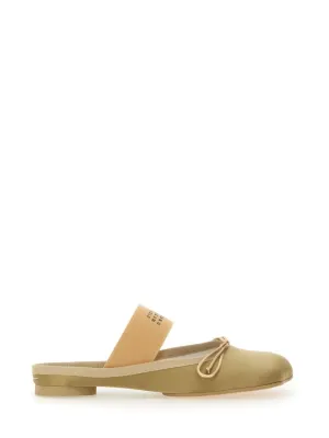Slip-On Ballerina Shoes With Decorative Bow