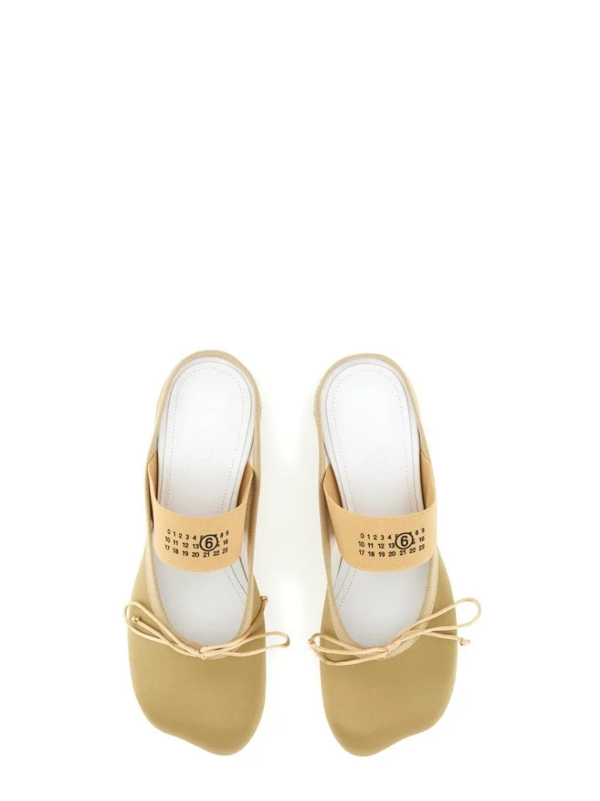 Slip-On Ballerina Shoes With Decorative Bow