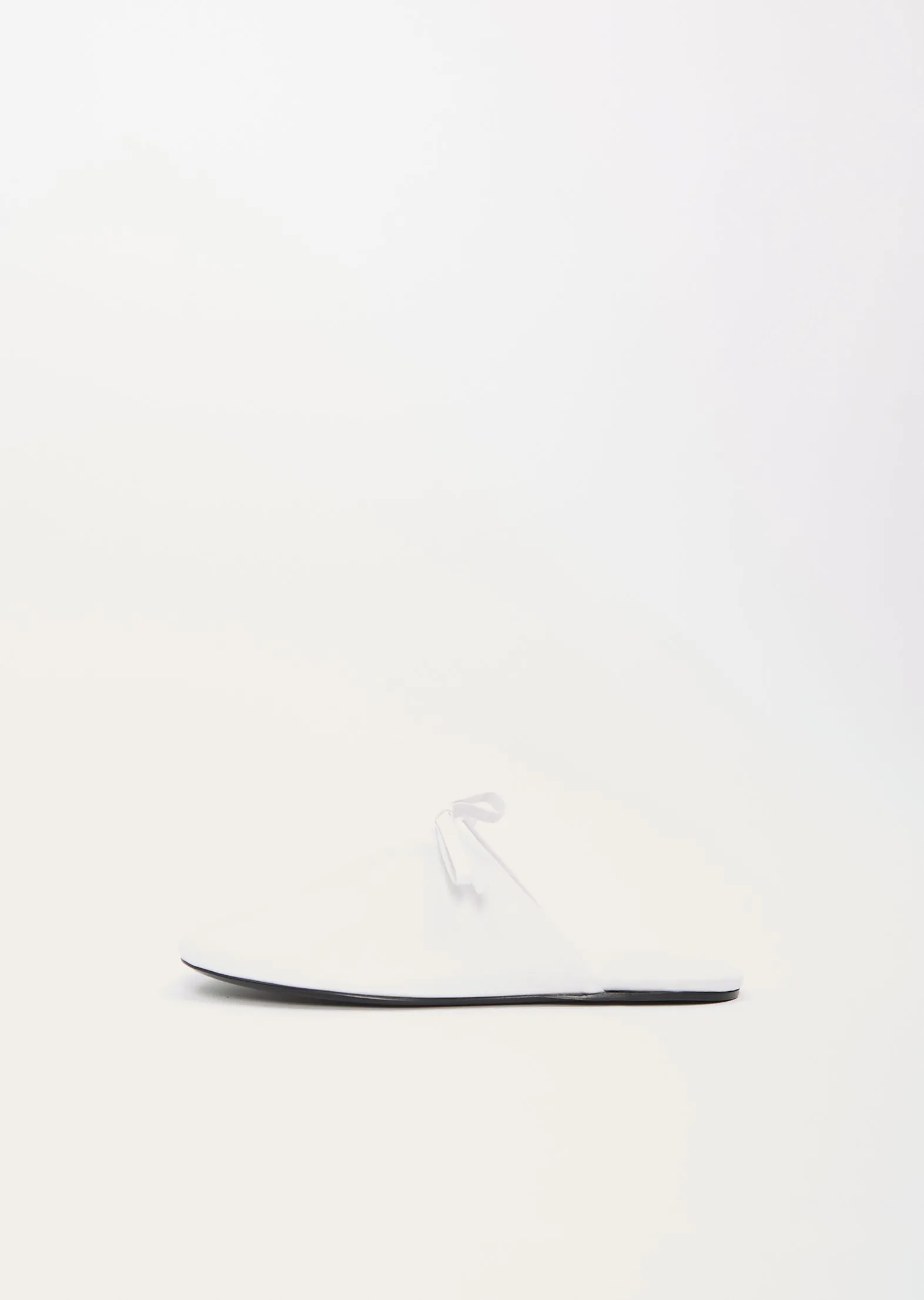 Slipper with Bow  White
