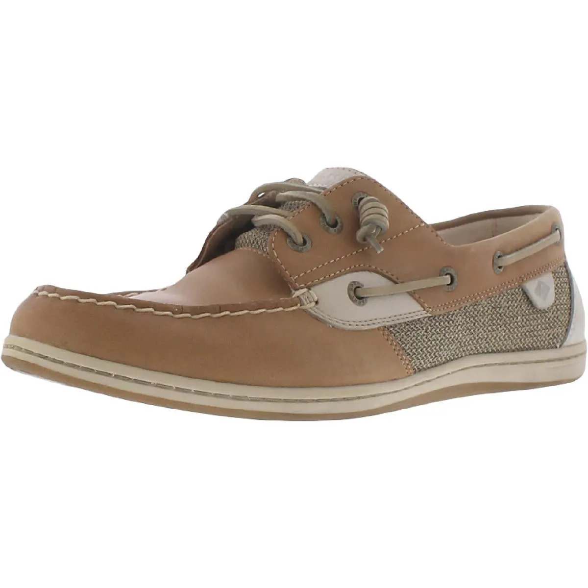 Songfish Womens Leather Slip On Boat Shoes