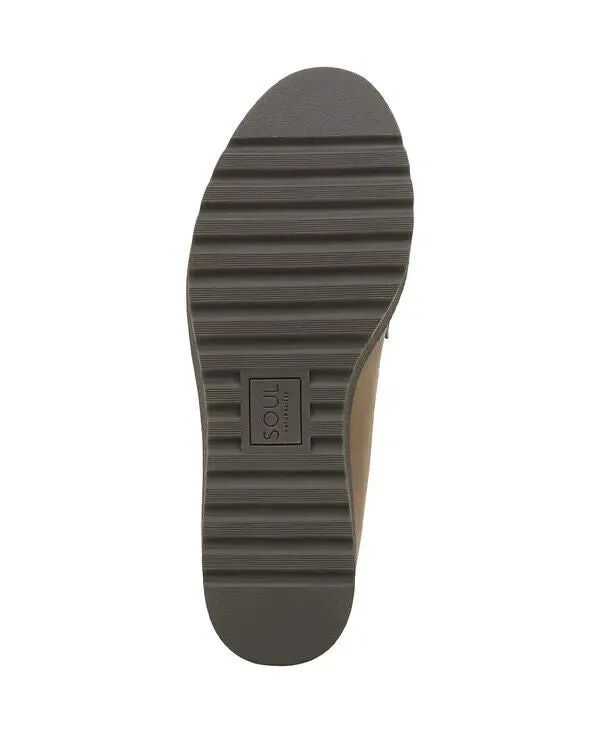 Soul Naturalizer Josie Lug Flat Women's US 8 Gray Platform Loafer Shoes ZPO1642 (Gray,8)