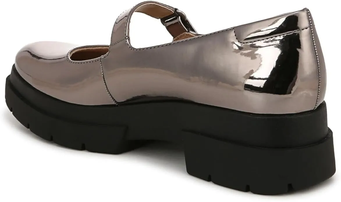 Soul Olivet J0906S2020 Mary Jane Womens 8.5 Silver Metallic Leather Shoes ZPO953