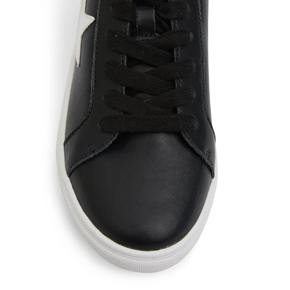 Stark Sneaker in Black And White Leather