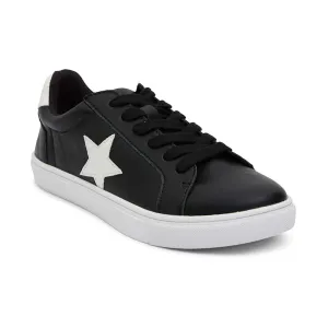 Stark Sneaker in Black And White Leather